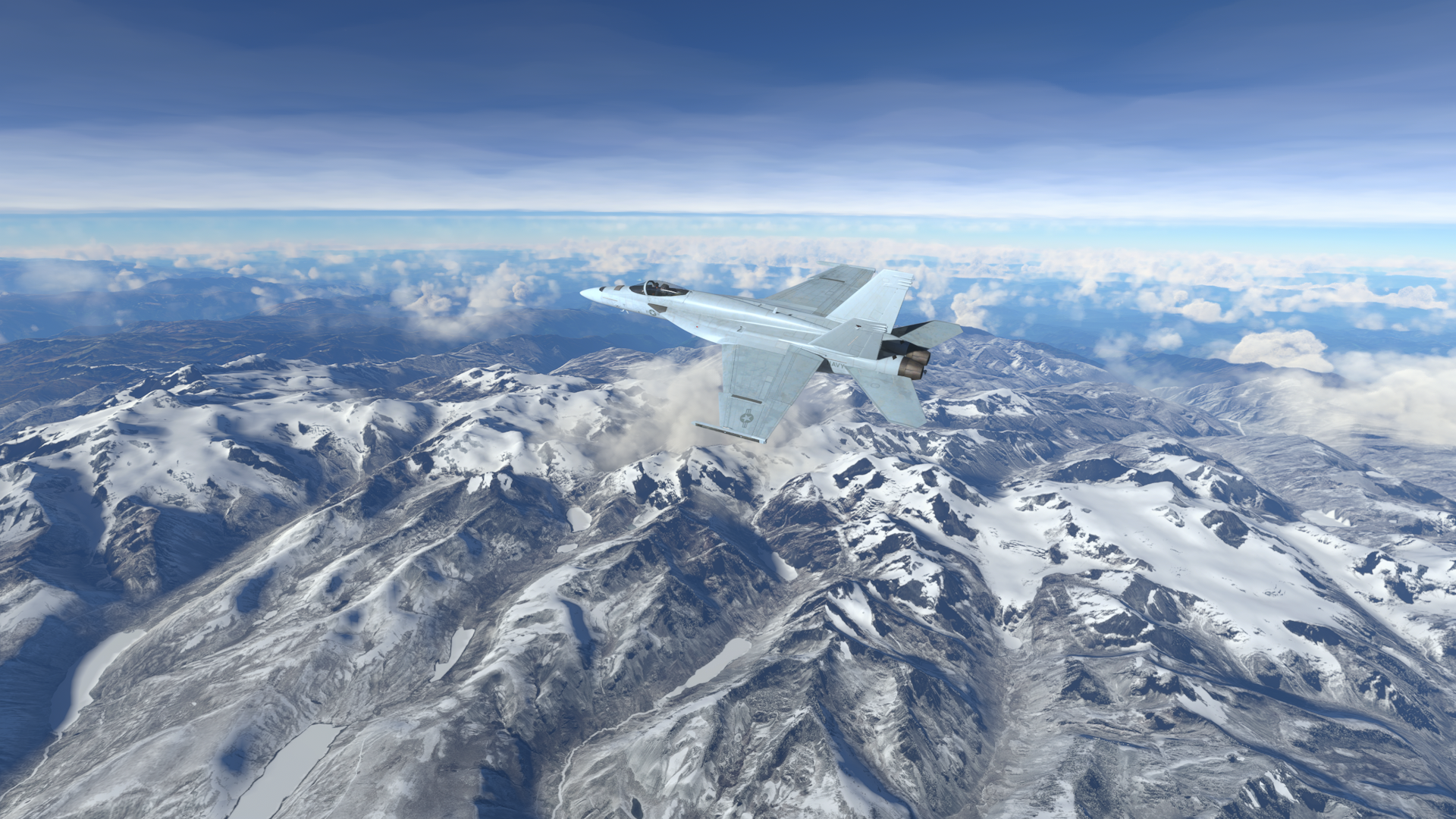 High-speed and high-altitude flight over the Andes | Microsoft Flight Simulator