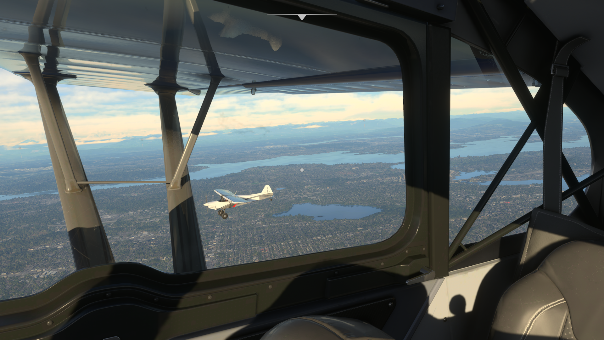 Formation flying over Seattle, USA with CubCrafters XCubs | Microsoft Flight Simulator