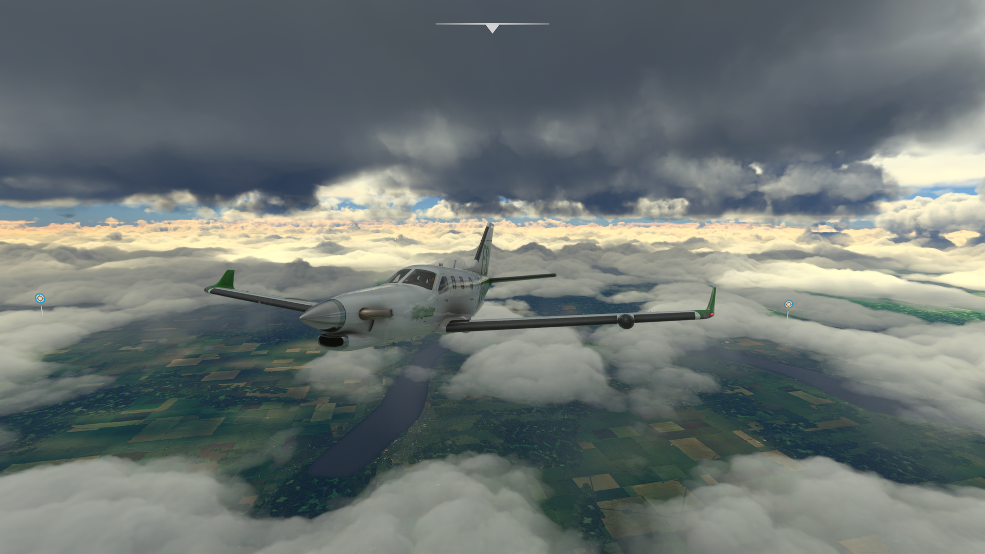 Flying in Louisiana during the height of the hurricane season in a TBM930 | Microsoft Flight Simulator