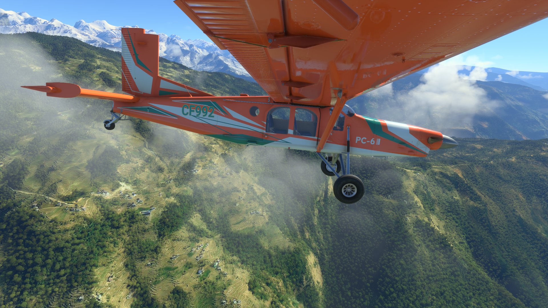 Descending from Lukla in the Himalayas in a Pilatus | Microsoft Flight Simulator
