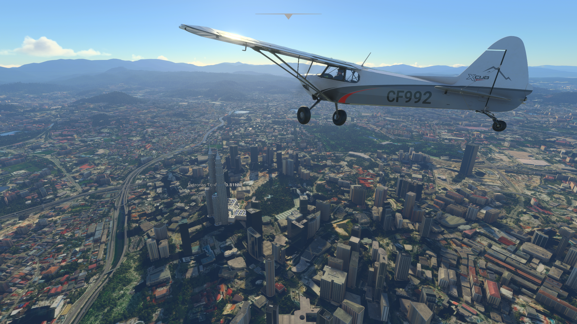 Flight over Kuala Lumpur, Malaysia in a CubCrafters XCub | Microsoft Flight Simulator