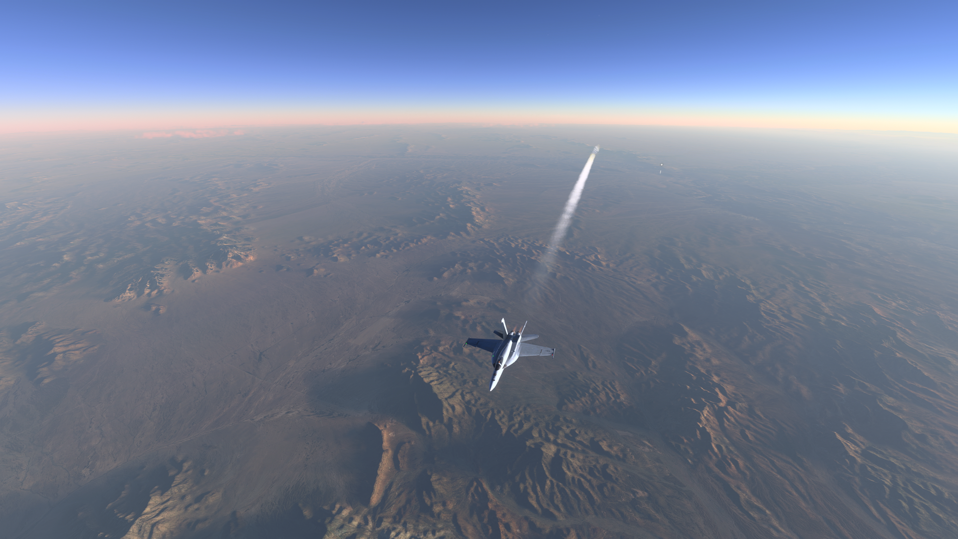 High-speed and high-altitude flight over Arizona | Microsoft Flight Simulator
