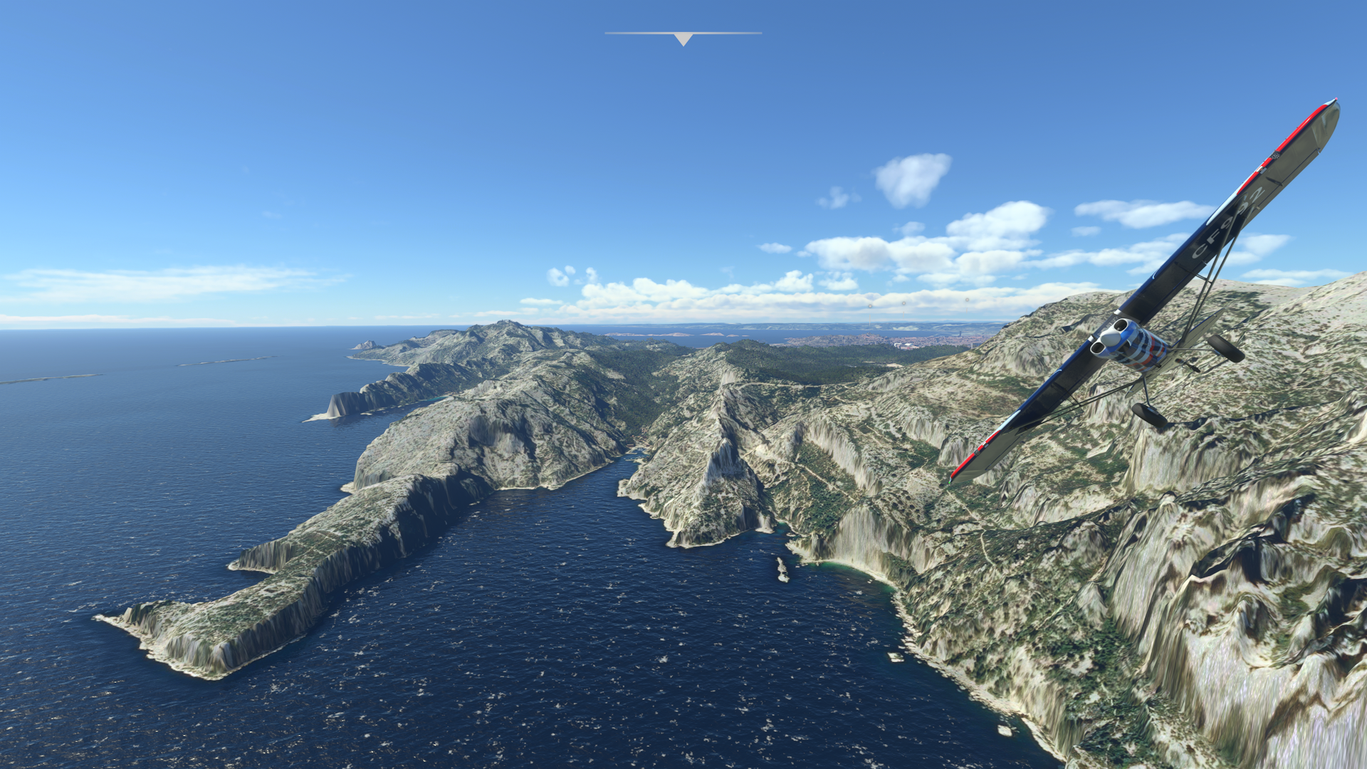 Flight over the Calanque de Sugiton in Southern France in a CubCrafter | Microsoft Flight Simulator
